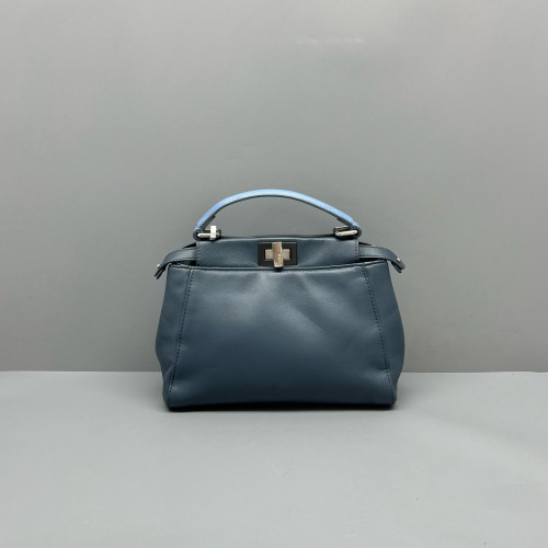 Fendi Peekaboo Mini Calfskin Blue