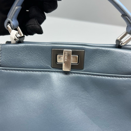 Fendi Peekaboo Mini Calfskin Blue