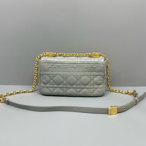Dior Mini Caro Bag Calfskin Dusty Blue