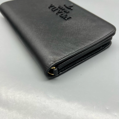 Prada Shoulder Bag Saffiano Calfskin Black