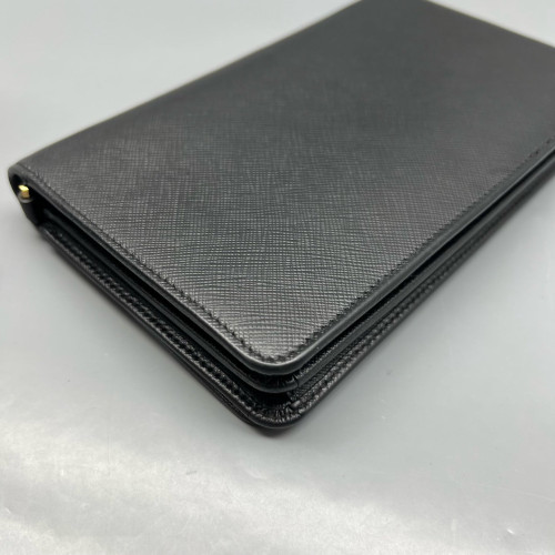 Prada Shoulder Bag Saffiano Calfskin Black