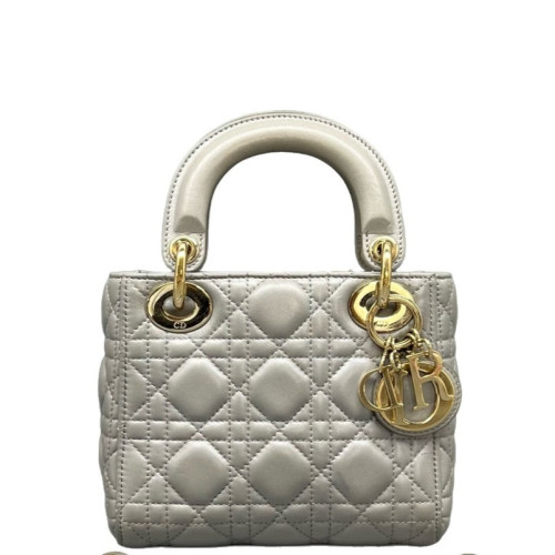Dior Mini Lady Dior Calfskin Grey Dior Mini Lady Dior Calfskin Grey