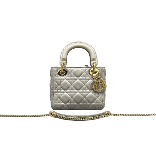Dior Mini Lady Dior Calfskin Grey Dior Mini Lady Dior Calfskin Grey