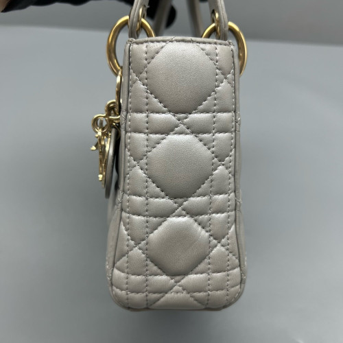 Dior Mini Lady Dior Calfskin Grey Dior Mini Lady Dior Calfskin Grey