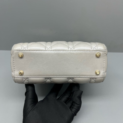 Dior Mini Lady Dior Calfskin Grey Dior Mini Lady Dior Calfskin Grey