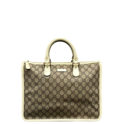 Gucci Handbag GG Monogram Brown White