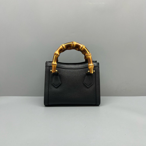 Gucci Bamboo Mini Diana Tote Bag Calfskin Black Gucci Bamboo Mini Diana Tote Bag Calfskin Black