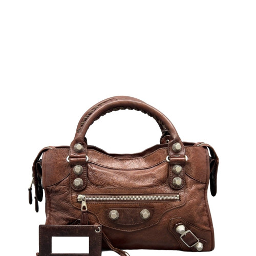 Balenciaga Medium City Arena Lambskin Brown