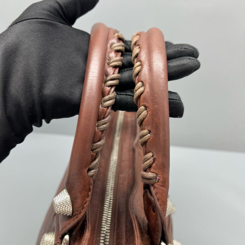 Balenciaga Medium City Arena Lambskin Brown