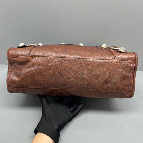 Balenciaga Medium City Arena Lambskin Brown