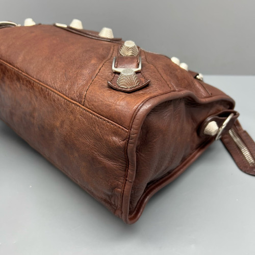 Balenciaga Medium City Arena Lambskin Brown