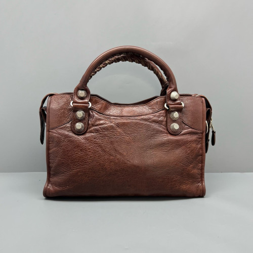 Balenciaga Medium City Arena Lambskin Brown
