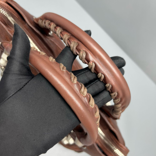 Balenciaga Medium City Arena Lambskin Brown