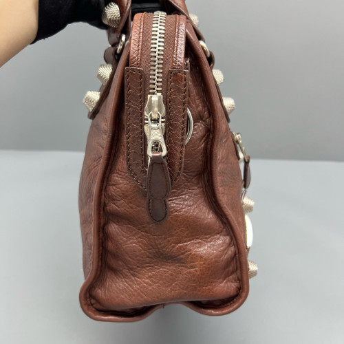 Balenciaga Medium City Arena Lambskin Brown
