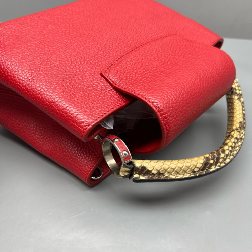 Louis Vuitton Capucines BB Calfskin Red
