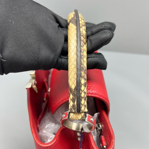 Louis Vuitton Capucines BB Calfskin Red