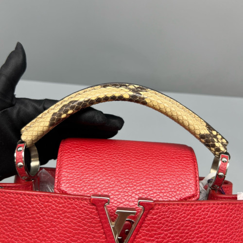 Louis Vuitton Capucines BB Calfskin Red
