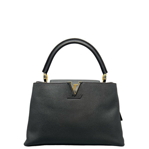 Louis Vuitton Capucines MM Calfskin Black