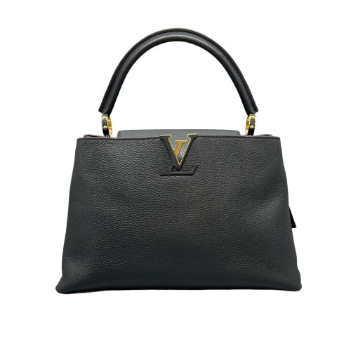 Louis Vuitton Capucines MM Calfskin Black