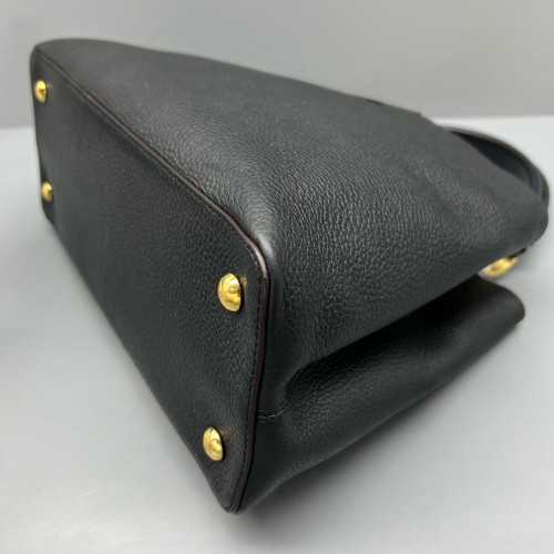 Louis Vuitton Capucines MM Calfskin Black