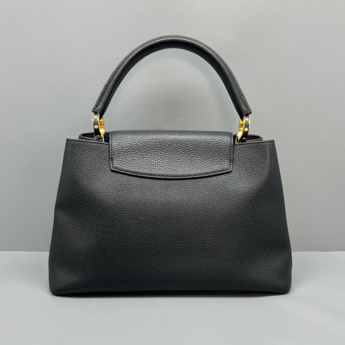 Louis Vuitton Capucines MM Calfskin Black