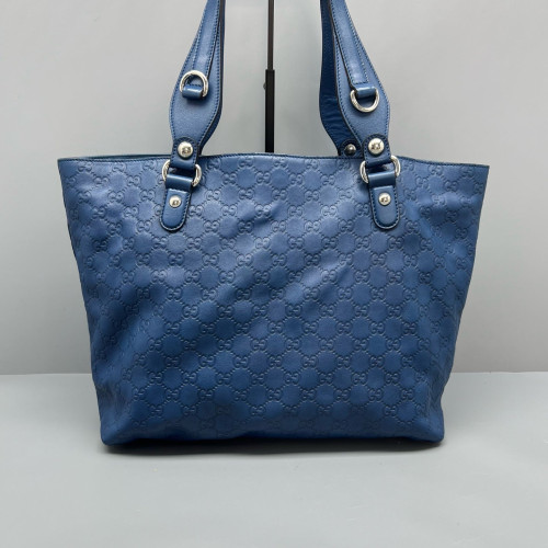 Gucci Tote Bag Guccissima Blue
