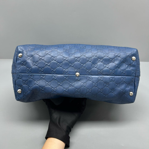 Gucci Tote Bag Guccissima Blue