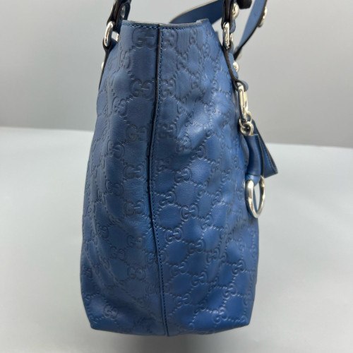 Gucci Tote Bag Guccissima Blue