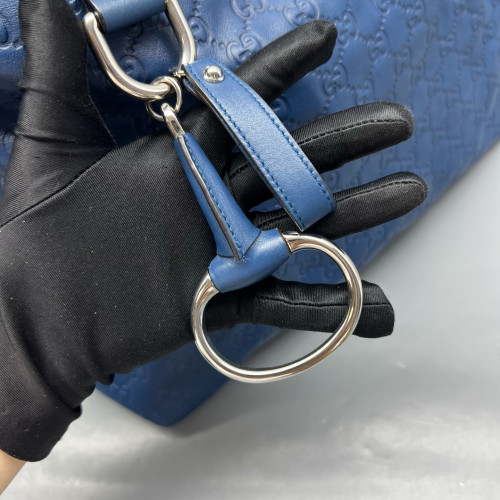 Gucci Tote Bag Guccissima Blue
