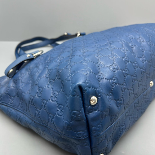 Gucci Tote Bag Guccissima Blue