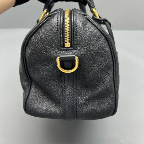 Louis Vuitton Speedy Bandouliere 25 Monogram Empreinte Blue