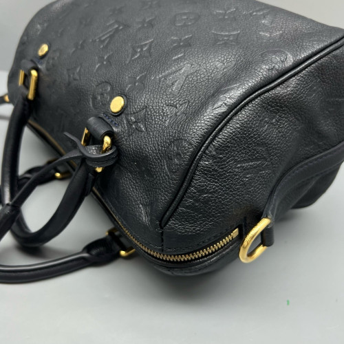 Louis Vuitton Speedy Bandouliere 25 Monogram Empreinte Blue