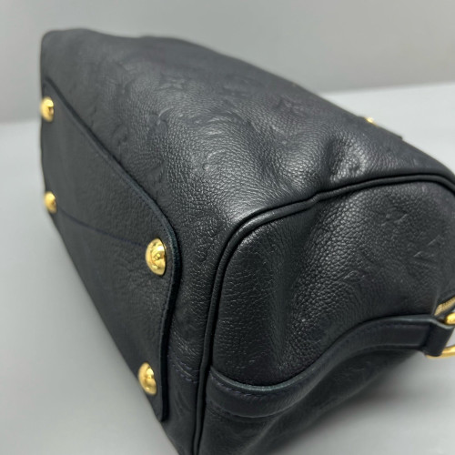 Louis Vuitton Speedy Bandouliere 25 Monogram Empreinte Blue