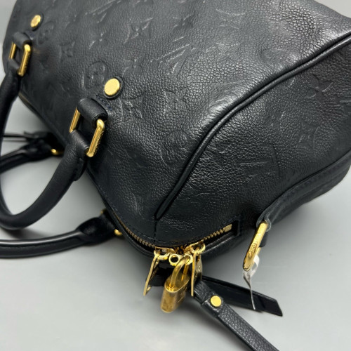 Louis Vuitton Speedy Bandouliere 25 Monogram Empreinte Blue