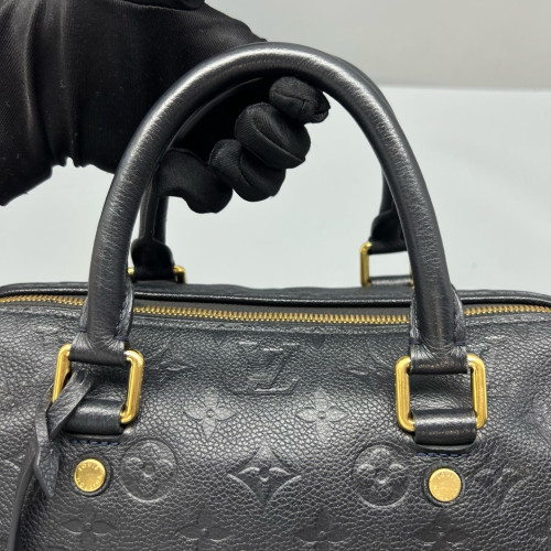 Louis Vuitton Speedy Bandouliere 25 Monogram Empreinte Blue