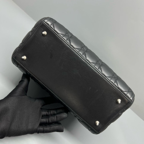 Dior Medium Lady Dior Calfskin Black