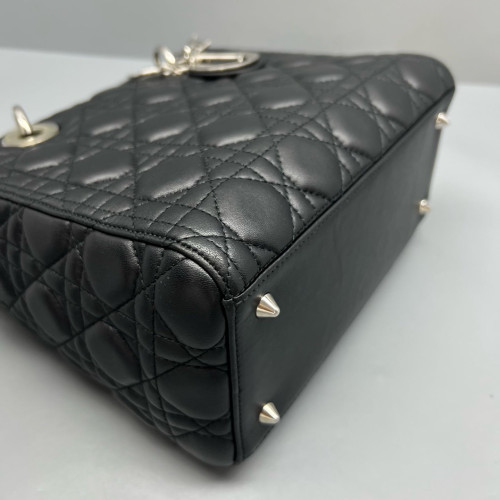 Dior Medium Lady Dior Calfskin Black