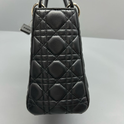 Dior Medium Lady Dior Calfskin Black