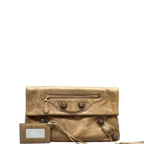 Balenciaga Clutch Arena Lambskin Brown