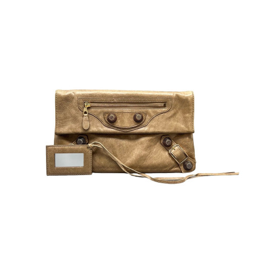 Balenciaga Clutch Arena Lambskin Brown