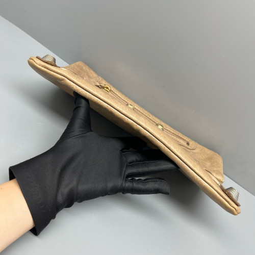 Balenciaga Clutch Arena Lambskin Brown