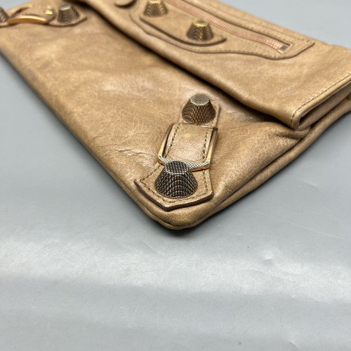 Balenciaga Clutch Arena Lambskin Brown