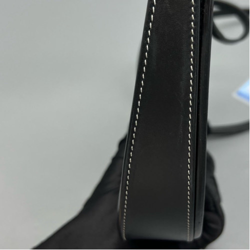 Loewe Mini Heel Crossbody Pouch Calfskin Black
