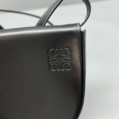 Loewe Mini Heel Crossbody Pouch Calfskin Black