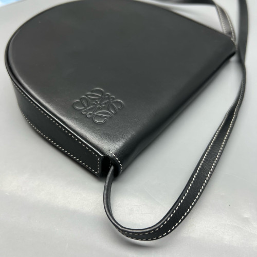 Loewe Mini Heel Crossbody Pouch Calfskin Black
