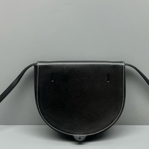 Loewe Mini Heel Crossbody Pouch Calfskin Black