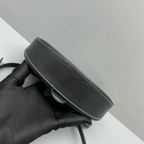Loewe Mini Heel Crossbody Pouch Calfskin Black
