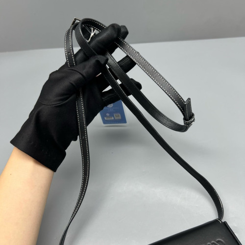 Loewe Mini Heel Crossbody Pouch Calfskin Black