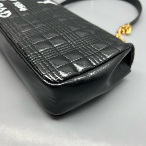Burberry Small Lola Crossbody Bag Calfskin Black White Burberry Small Lola Crossbody Bag Calfskin Black White