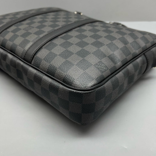 Louis Vuitton Oliver Briefcase Damier Graphite Black